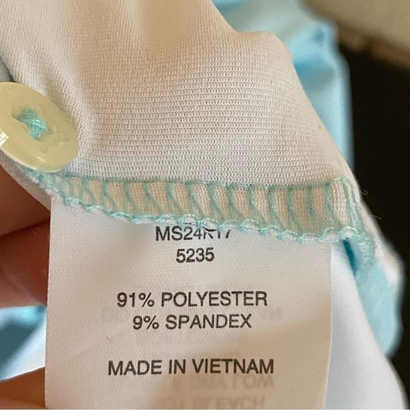 Turtleson polo Mens large Printed Embroidered golf performance Shirt Athleisure - Picture 4 of 7